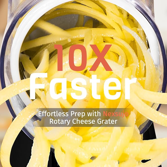 Cheese Grater Hand Crank, Rotary Cheese Shredder - Image 2