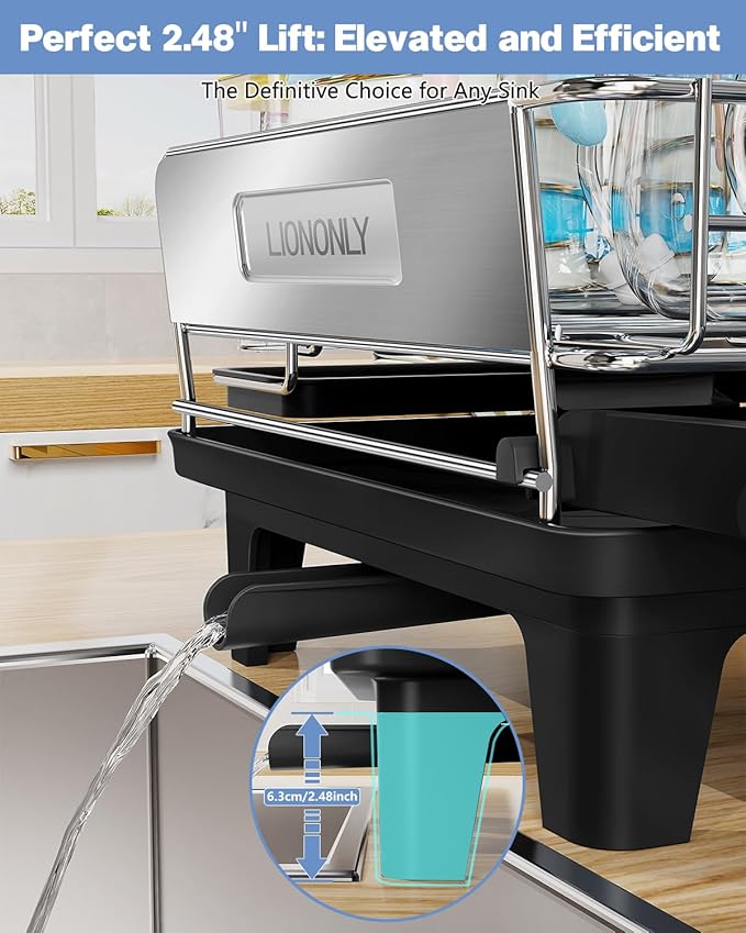 Expandable Dish Drying Rack, Dish Racks - Image 6