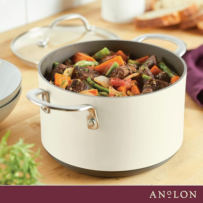 Anolon Achieve Hard Anodized Nonstick Saucepot - Image 7