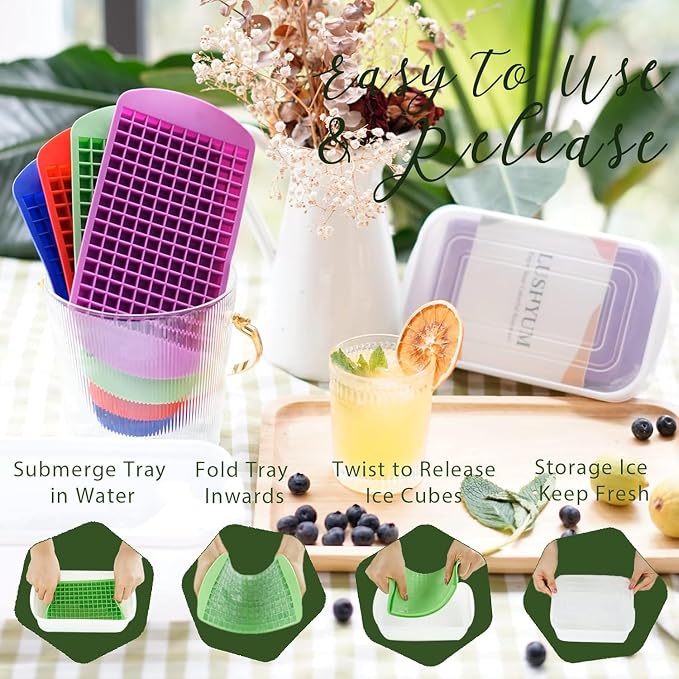 Mini Ice Cube Trays for Freezer - Image 5