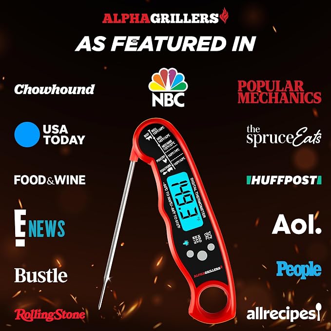 Alpha Grillers Meat Thermometer Digital – Instant Read Food Thermometer - Image 4