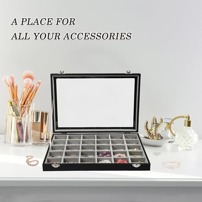 Stratalife Jewelry Organizer Earring Holder Jewelry Tray Earring Storage - Image 3