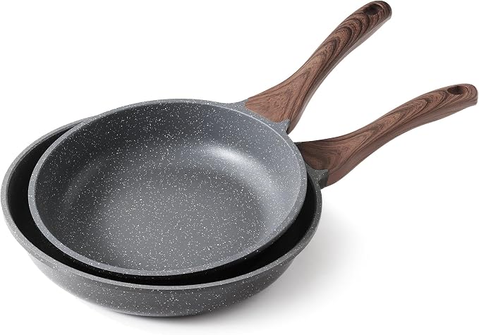 SENSARTE Nonstick Frying Pan Skillets, Swiss Granite Coating Omelette Pans by SENSARTE