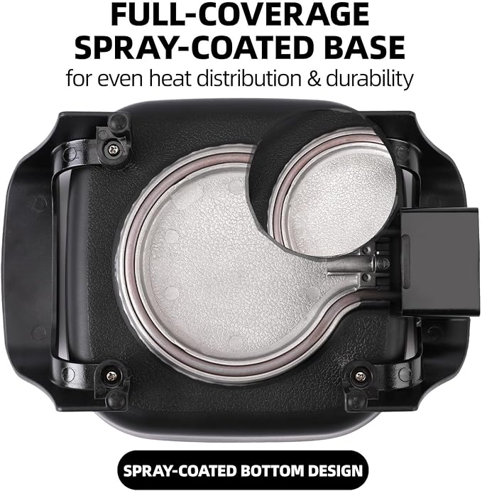 8" Electric Skillet with PFAS-Free Non-Stick Ceramic Coating, Removable - Image 5