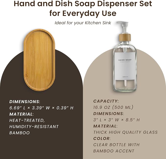 MaisoNovo Glass Dish Soap Dispenser - Image 4