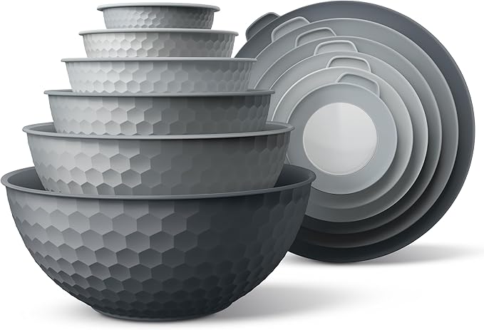 COOK WITH COLOR Mixing Bowls with Lids by CookwithColor