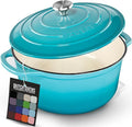 Zulay Kitchen 7.7 Quart Enameled Cast Iron Dutch Oven Pot by ZulayKitchen