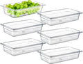 CURTA 6-Pack 1/3 Size 2.5" Deep NSF Polycarbonate Food Pans | Dishwasher & by CURTA