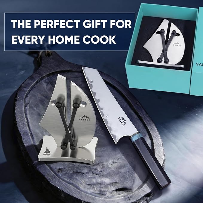 VN3 Professional Knife Sharpener | 3-Action Streamlined Sailboat Design - Image 8