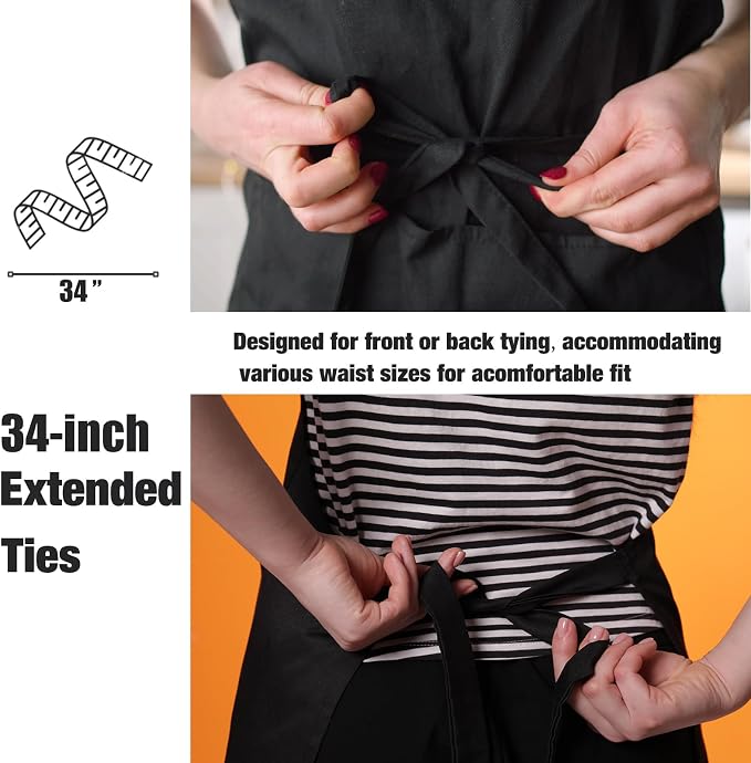 NOBONDO 12 Pack Bib Apron - Image 4
