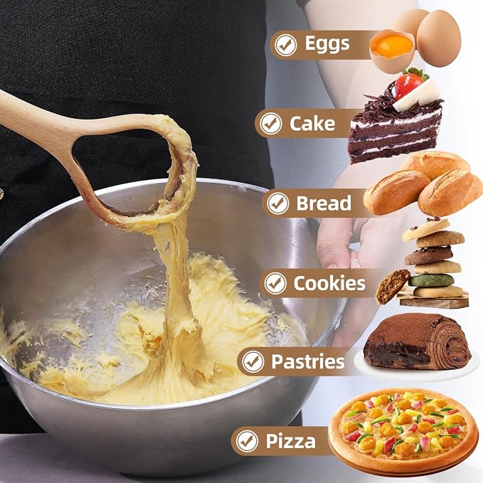 Danish Dough Whisk Set of 2 – 13-Inch Bread Making Tools - Image 5