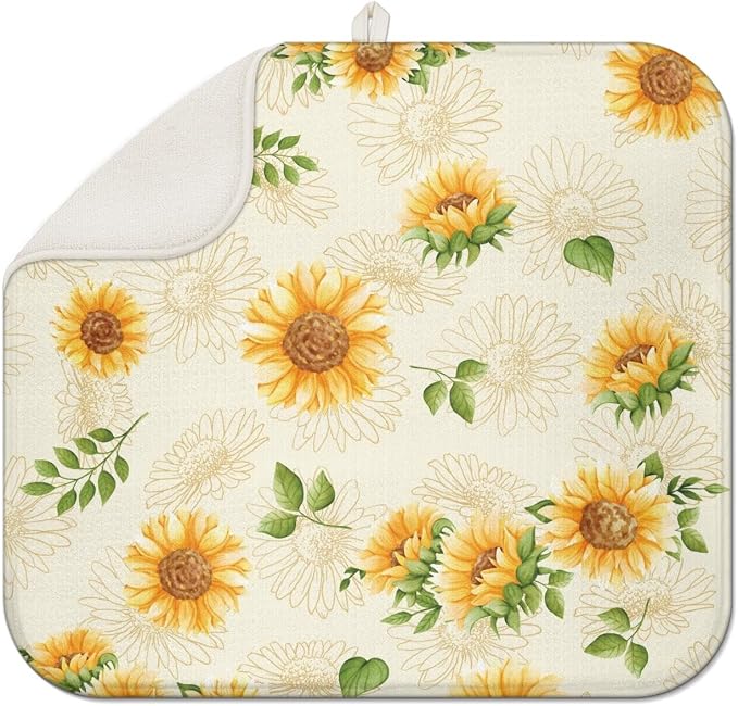 Dish Drying Mat Drainer Pads by Kuyig+Home