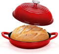 TeamFar Cast Iron Bread Dutch Oven, 6 Qt Enameled Dutch Oven Pot by TeamFar