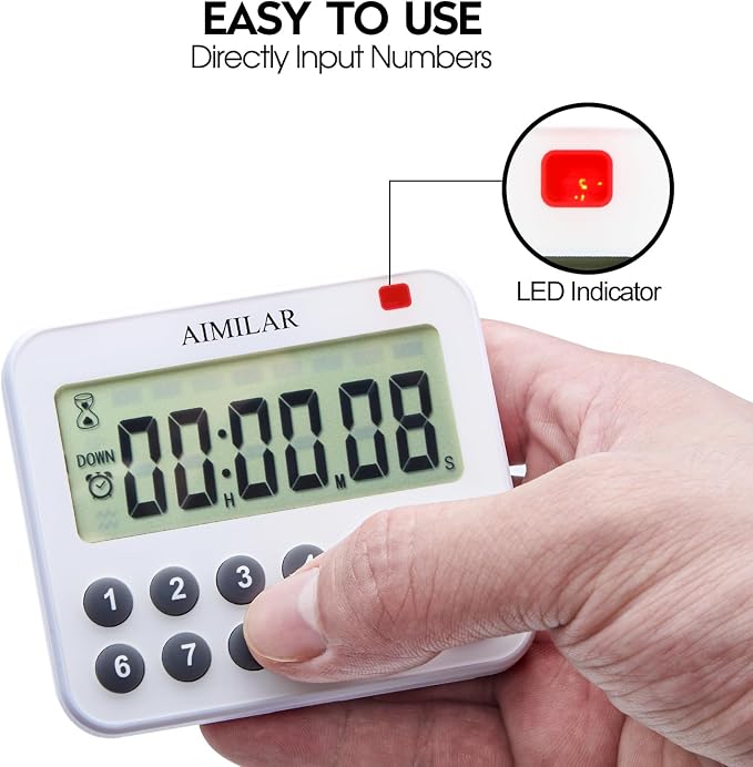 AIMILAR Magnetic Digital Kitchen Timer - Image 3