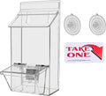 Outdoor Brochure Holder Card Box and Suction Cups and Lid Window Mount Holds 4" by MarketingHolders