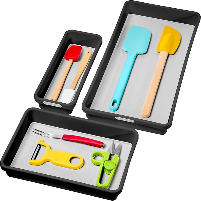 madesmart 3 Bin Drawer Organizer Set, Office & Bathroom, Organizer by madesmart%C2%AE