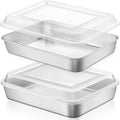 LIANYU 2 Pack Stainless Steel Baking Pan by LIANYU