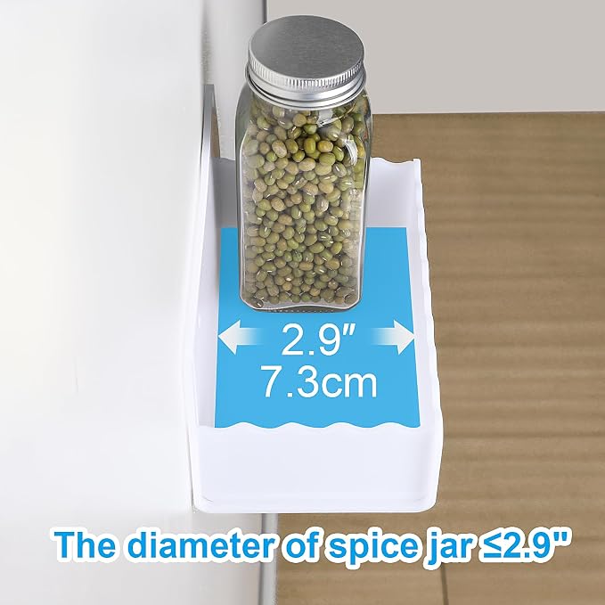 10 inch Spice Rack Wall Mounted, 4 Pack Spice Organizer Shelf - Image 5