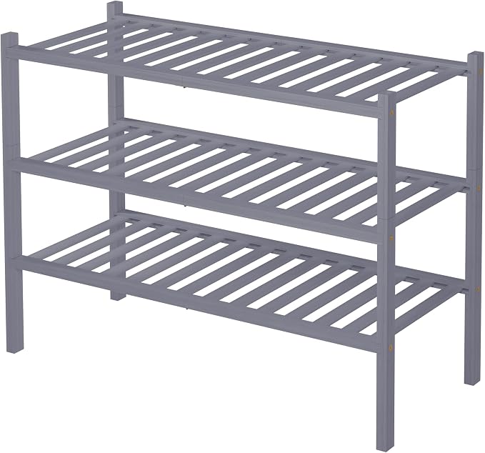 ROMGUAR CRAFT 3 Tier Bamboo Shoe Rack - Image 8
