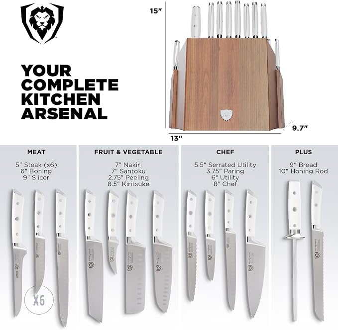 Dalstrong 18-Piece Gladiator Colossal Knife Block Set — German High-Carbon Steel - Image 5