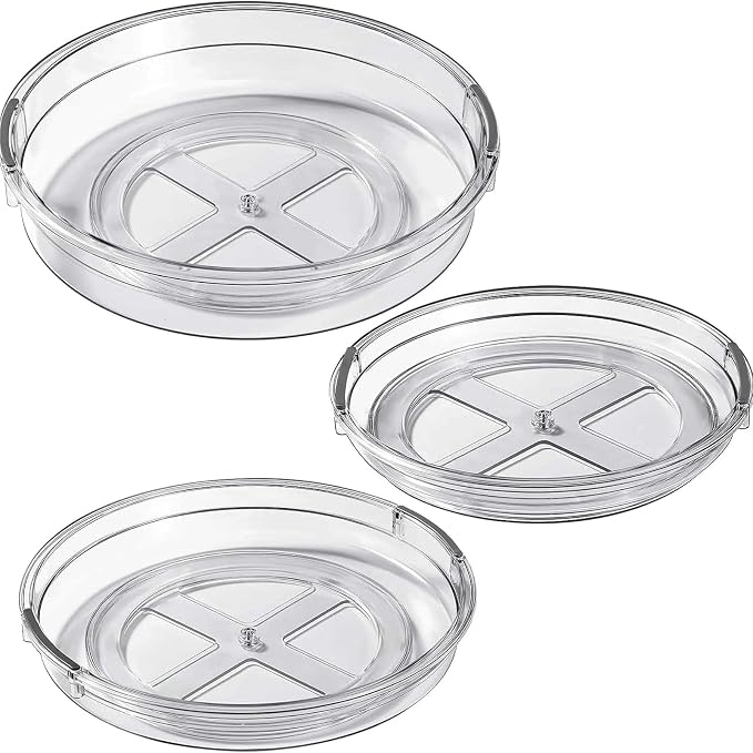 LAMU 3 Pack Lazy Susan Organizer Turntable - Image 8