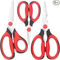 Kitchen Scissors, Sharp Stainless Steel Blades, Soft Grips, 3 Piece Set by Vutyvve