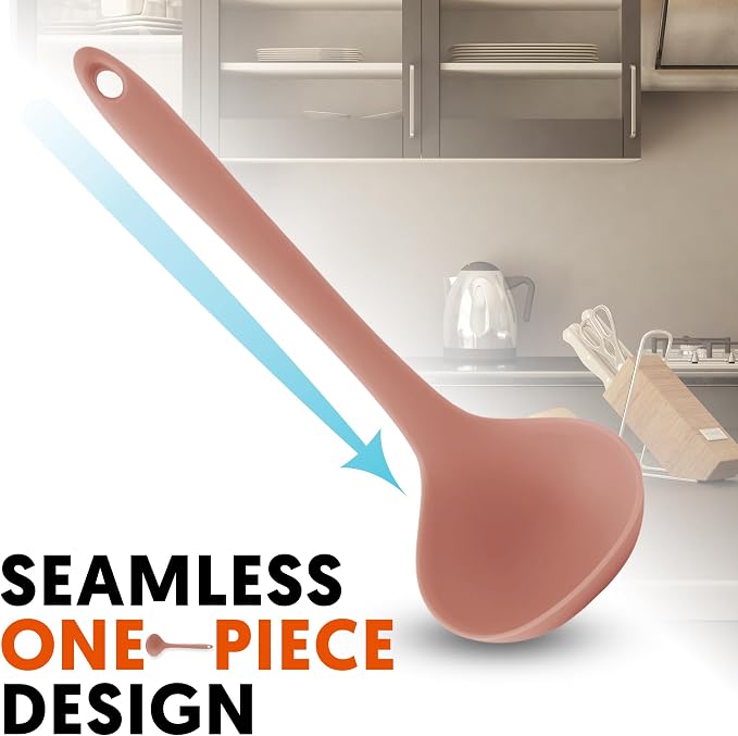 Platinum Silicone Cooking Ladle - Image 4