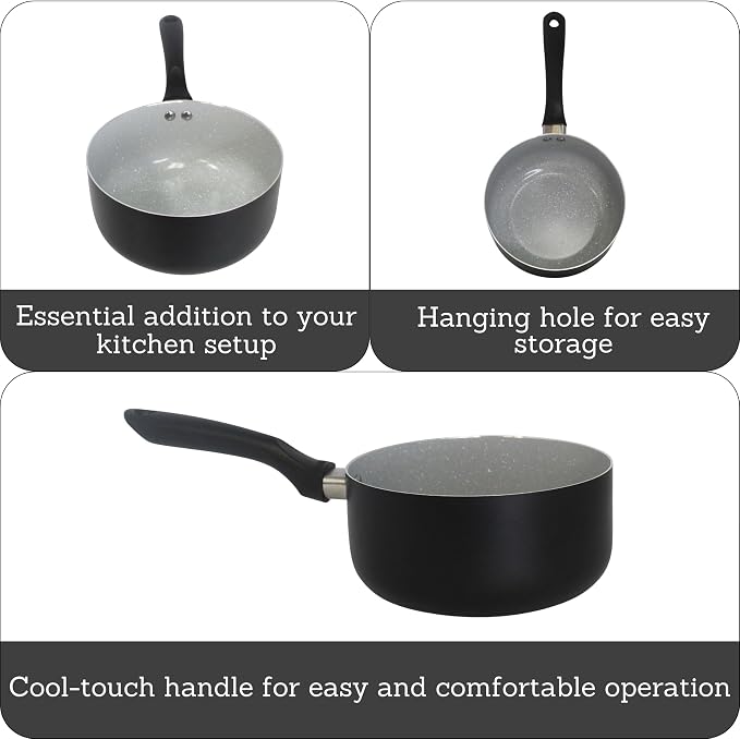 IMUSA 2.0 Qt PFAS Free Ceramic Nonstick Saucepan, Small Pot - Image 2