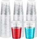 Taeku Measuring Cups Plastic, 8 oz Disposable Clear Epoxy Cups by Taeku