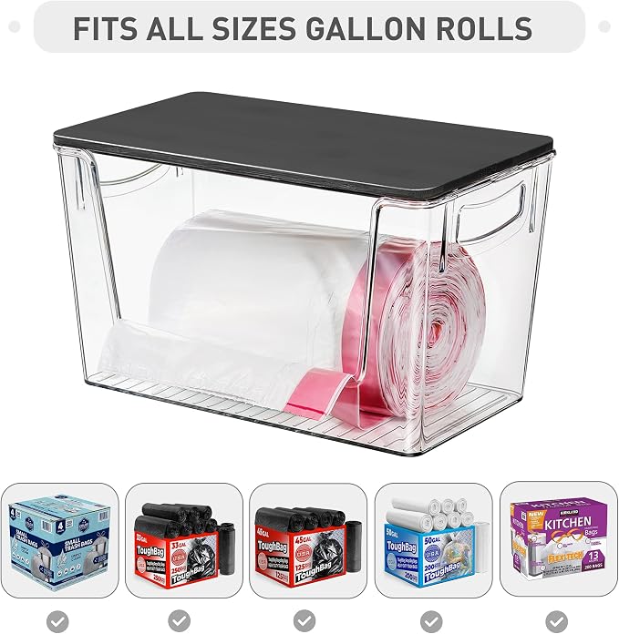 Heyuzb Pantry Organizers Storage, 2 Pack Large Clear Storage Bins - Image 3