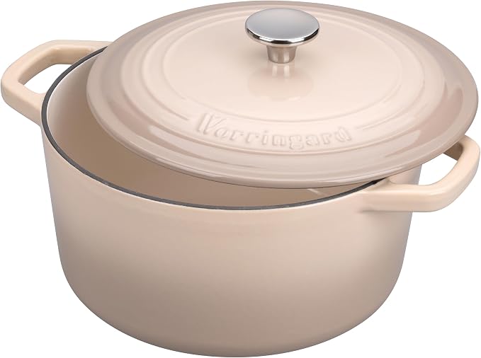 VORRINGARD Enameled Cast Iron Dutch Oven Pot - Image 4