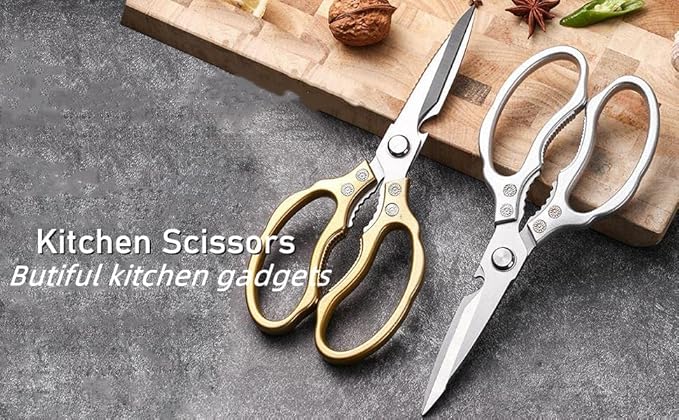 AWinjoy Heavy Duty Sharp Kitchen Scissors, Dishwasher Safe, Cooking Shears - Image 5