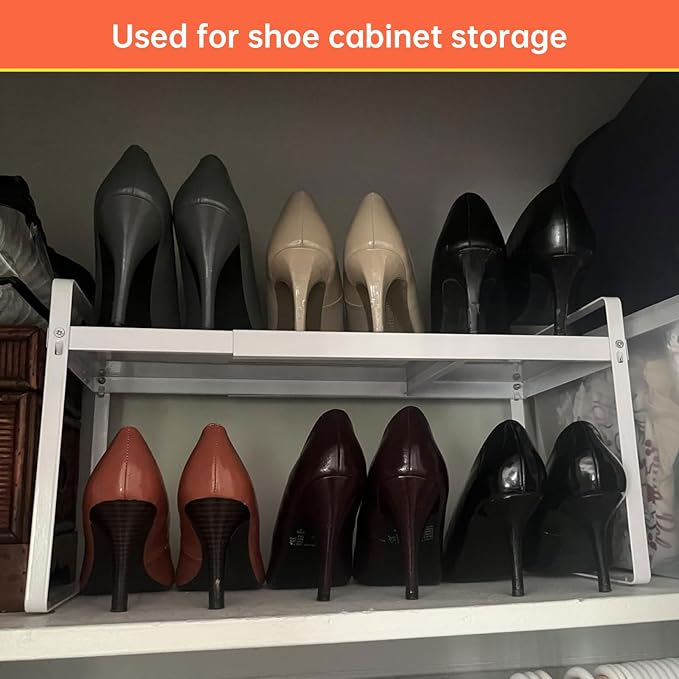 Adjustable Kitchen Shelf Organizer 9", Heavy-Duty Cabinet Shelves - Image 8