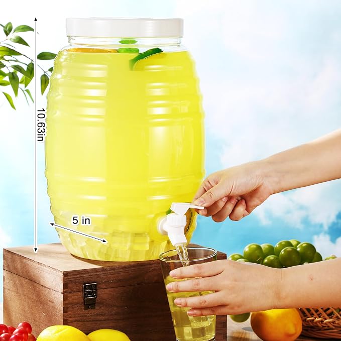 Honeydak 1 Pcs 2.7 Gallon Plastic Beverage Dispenser - Image 2