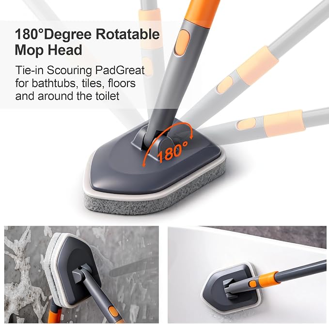 CLEANHOME Tile Tub Scrubber Brush - Image 6