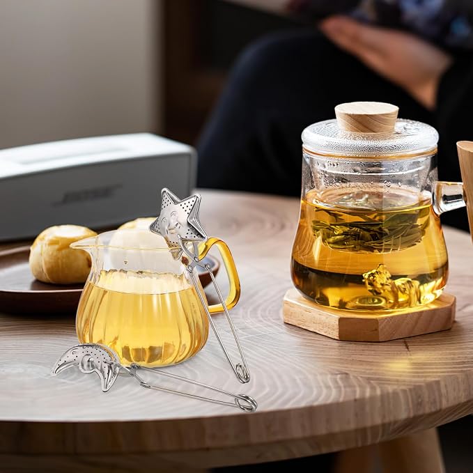 Garneck 4 Pcs Tea Infuser Spoon Set: Loose Leaf Strainer Stainless Steel Snap - Image 4