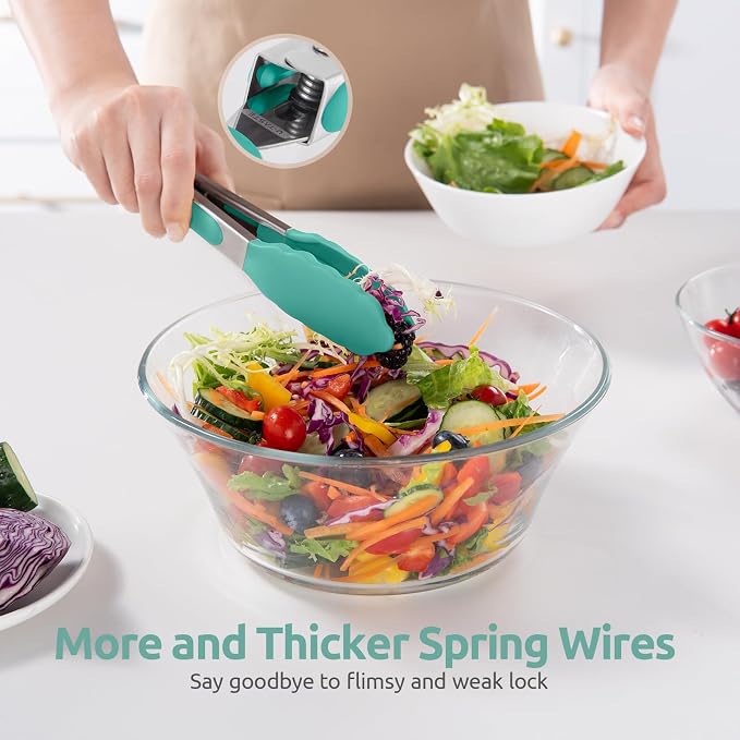 600ºF Heat Resistant Kitchen Tong: U-Taste 7in Silicone Cooking Tong - Image 8