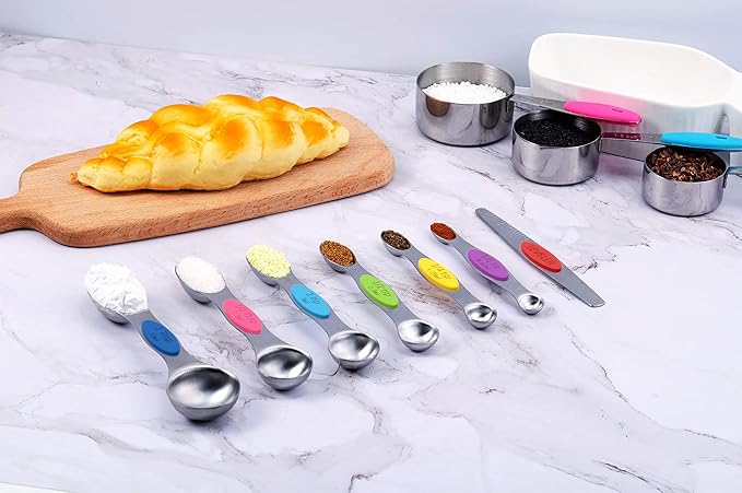 Magnetic Measuring Spoons Set and Measuring Cups Heavy Duty Stainless Steel - Image 6