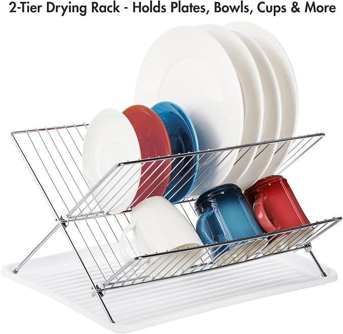 Youeon Foldable Dish Drying Rack - Image 4