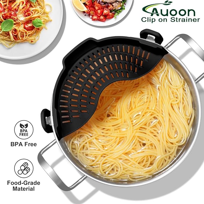 Large AUOON Clip on Strainer for All Pots and Pans - Image 2