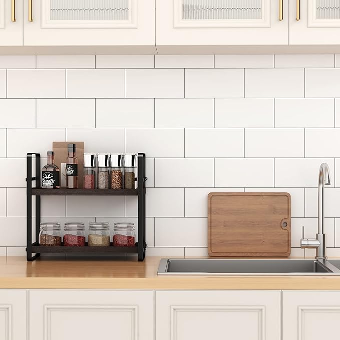 HNRLOY Bathroom Counter Organizer, Bathroom Countertop Organizer, Counter Shelf - Image 2