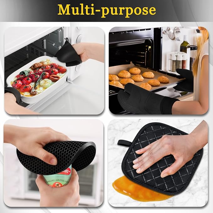 8PCS Oven Mitts and Pot Holders Sets - Image 5