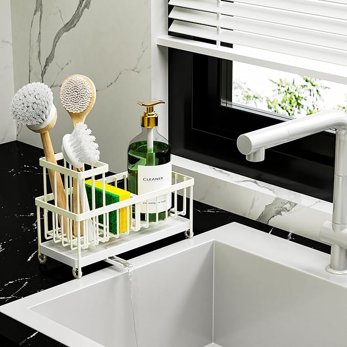 Cisily Sponge Holder for Kitchen Sink, Sink Caddy Organizer - Image 6