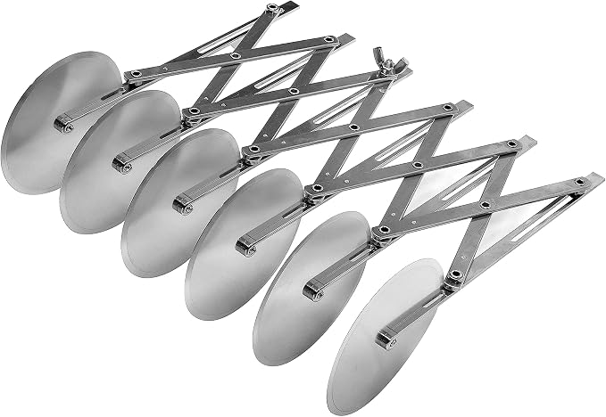 Ateco 6 Wheel Stainless Steel Cutter, 4 Inch Wheels by Ateco