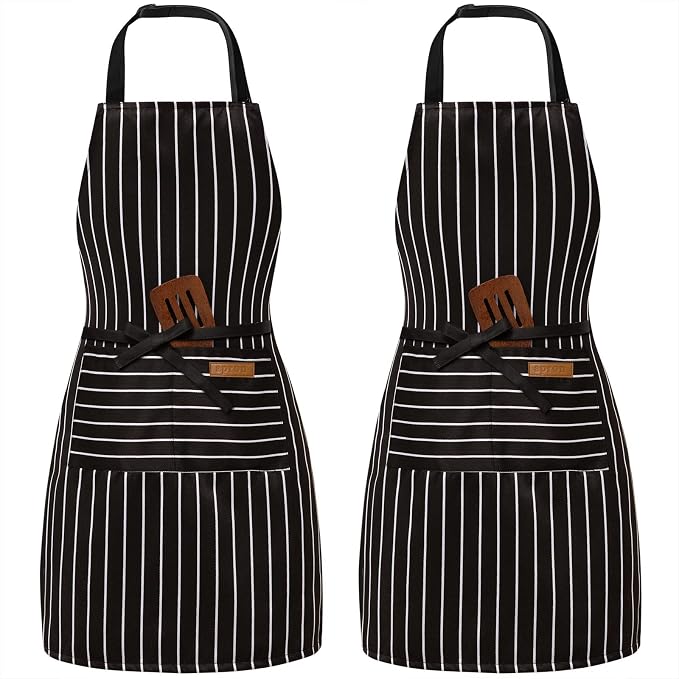 BeLuyi 2 Pack Adjustable Bib Apron by BELUYI