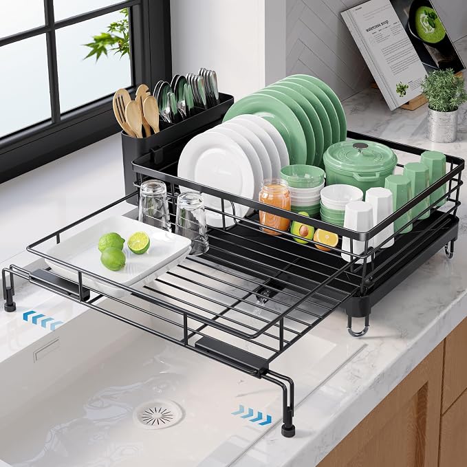 Kitsure Extendable Dish Drying Rack by Kitsure