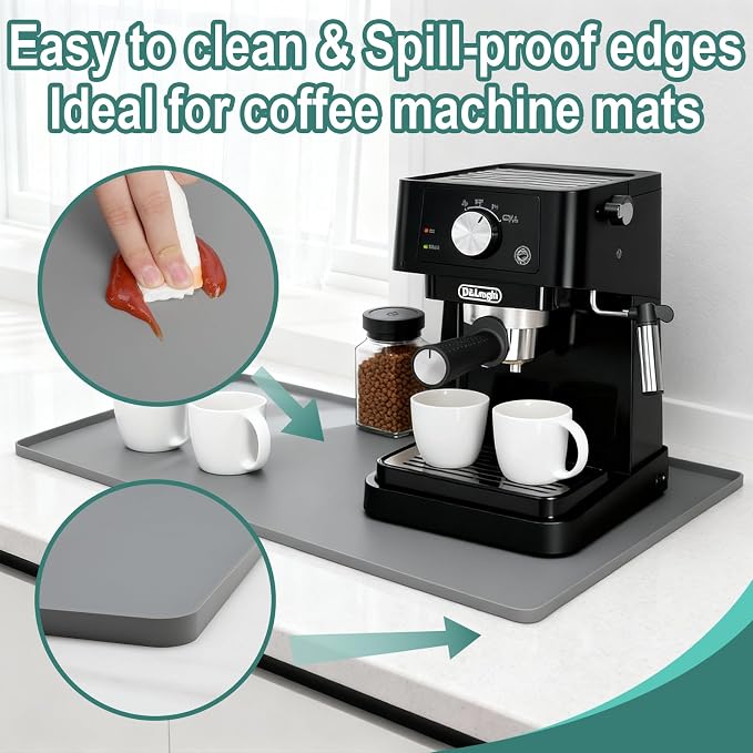 Silicone Coffee Mat, Eco-friendly, Hygienic Drying Pad, Leak-Proof and Non-Slip - Image 2