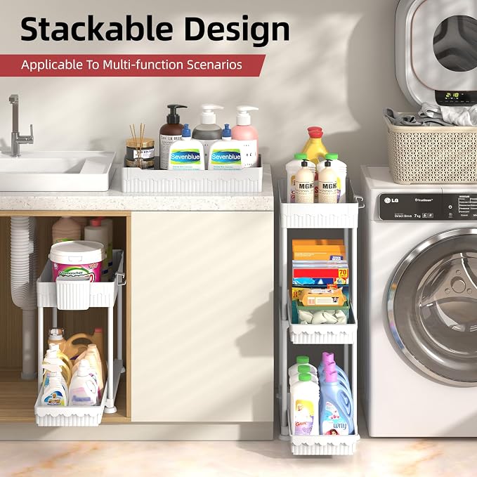 Sevenblue Under Sink Organizer, Bathroom Organizers and Storage, 2 Tier - Image 5