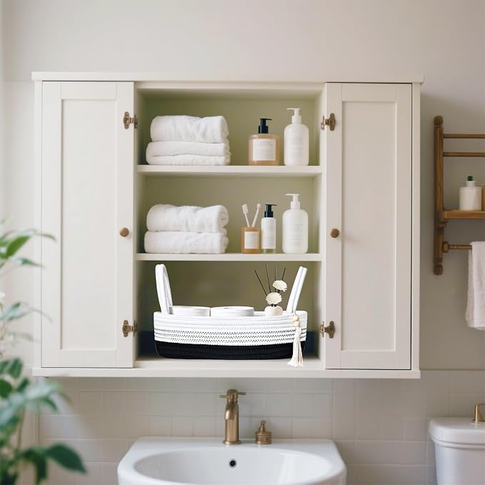 ABenkle Small Storage Basket for Toilet Tank Top - Image 5