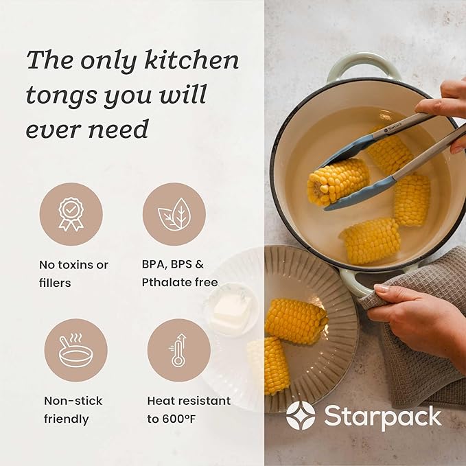 Starpack 'Get a Grip' Silicone Kitchen Tongs - Image 2